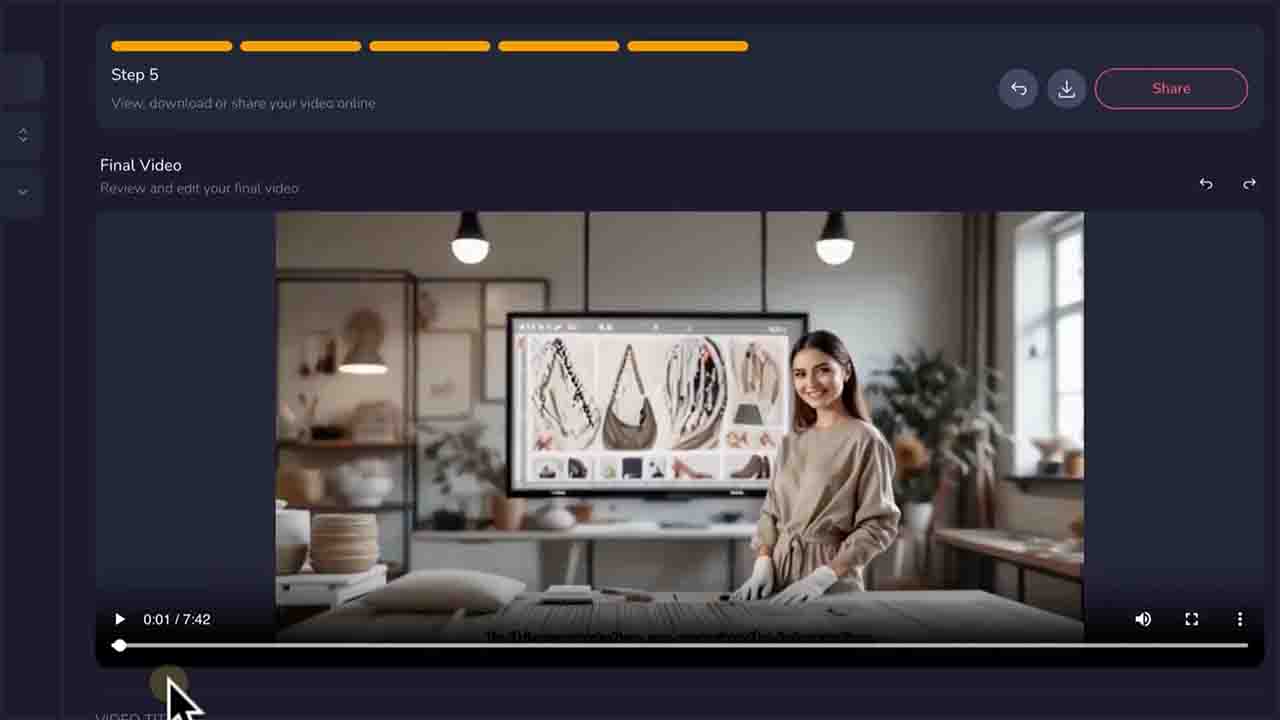 AI image to video generation process example with motion effects