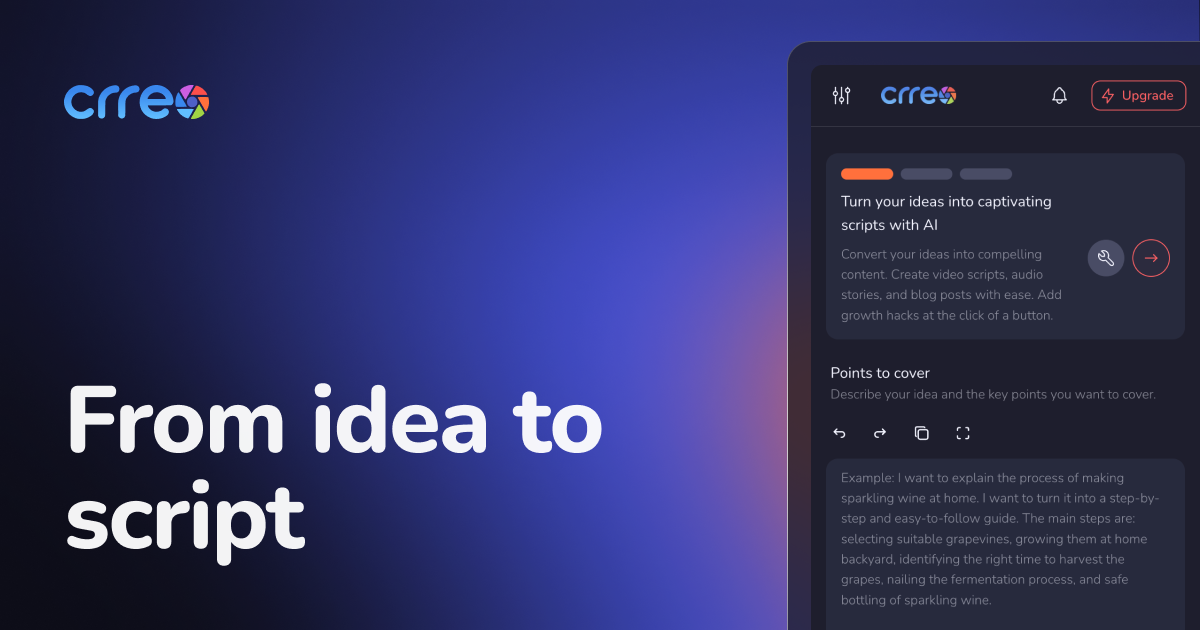 AI Content Writer - Turn Ideas to Full Script in Minutes