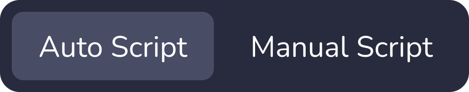 Script mode selector