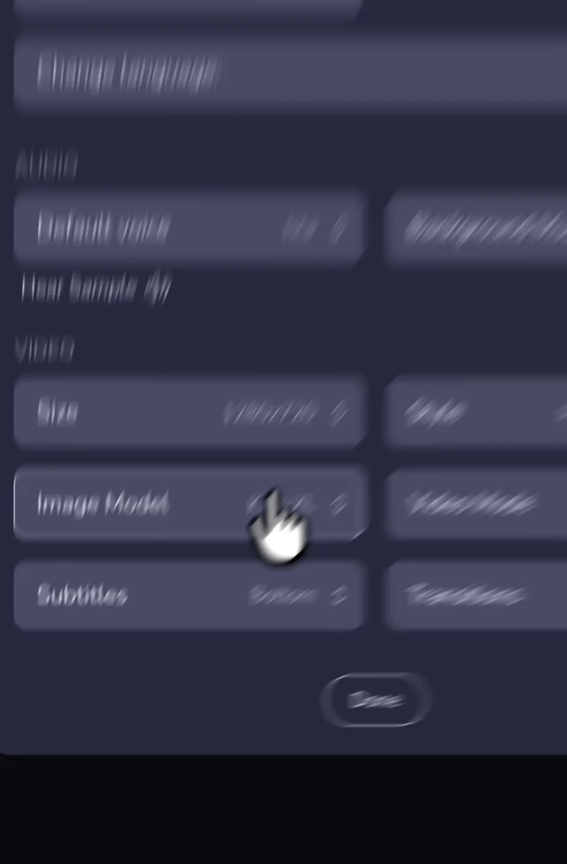 Image model selector