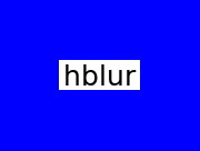 Horizontal Blur